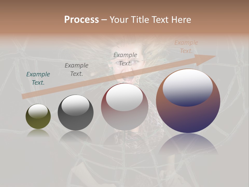 White Person Glass PowerPoint Template