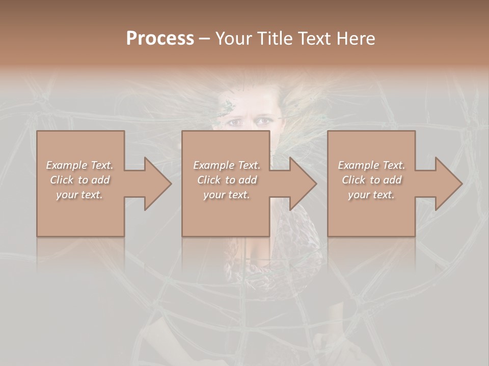White Person Glass PowerPoint Template