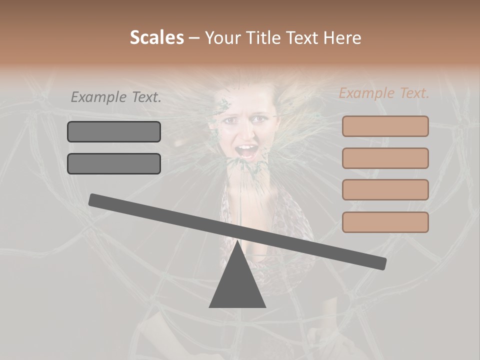 White Person Glass PowerPoint Template