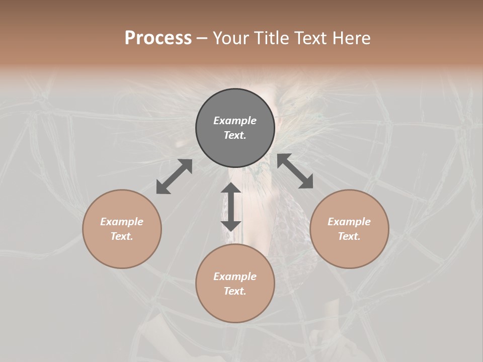 White Person Glass PowerPoint Template