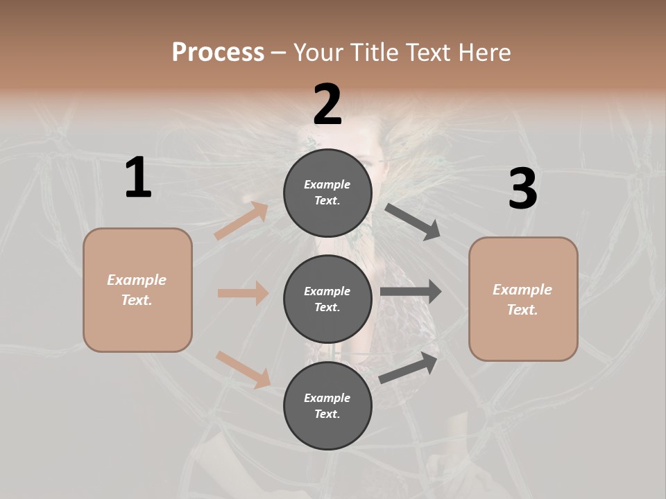 White Person Glass PowerPoint Template