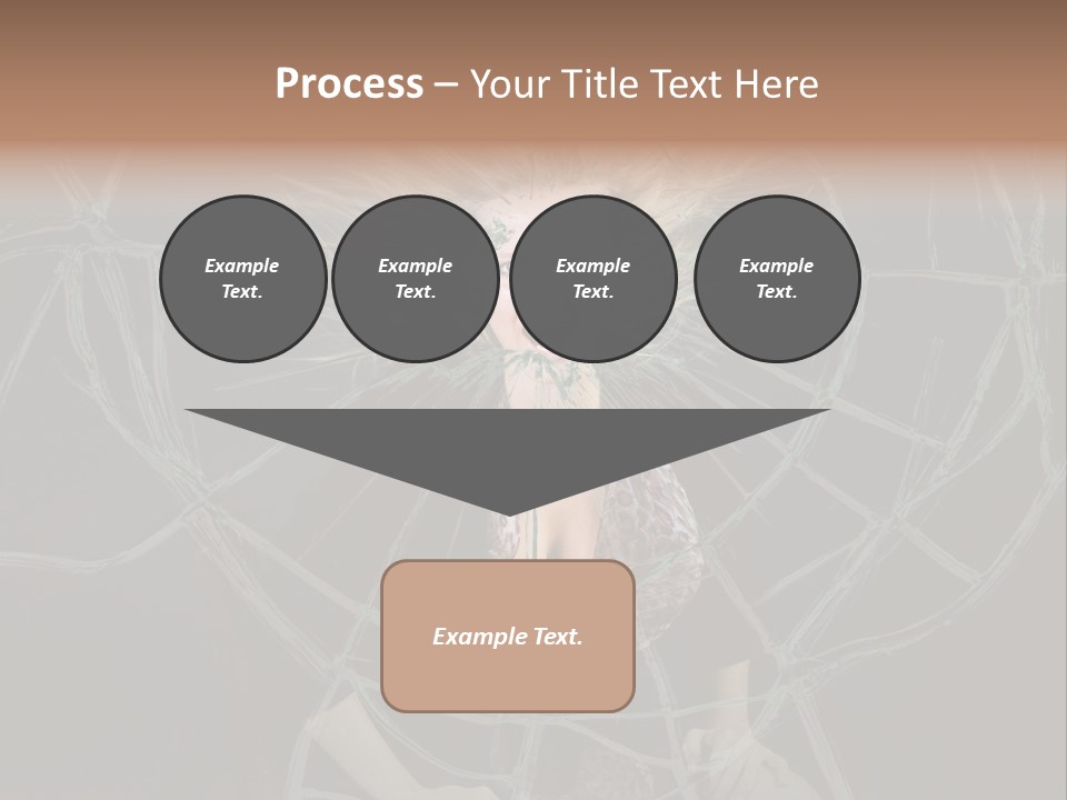 White Person Glass PowerPoint Template