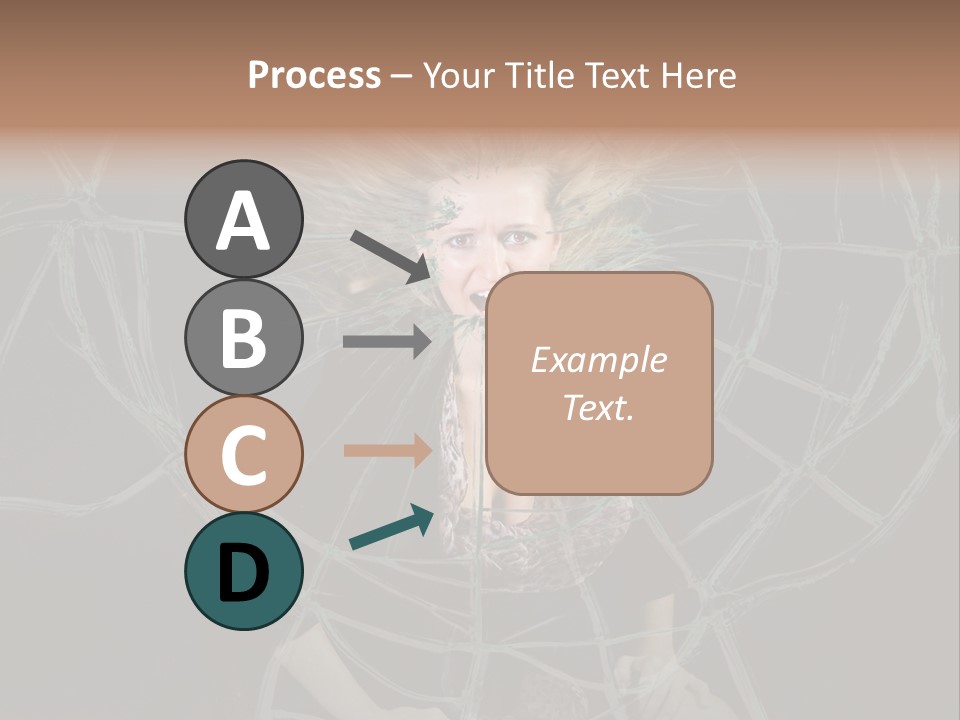 White Person Glass PowerPoint Template