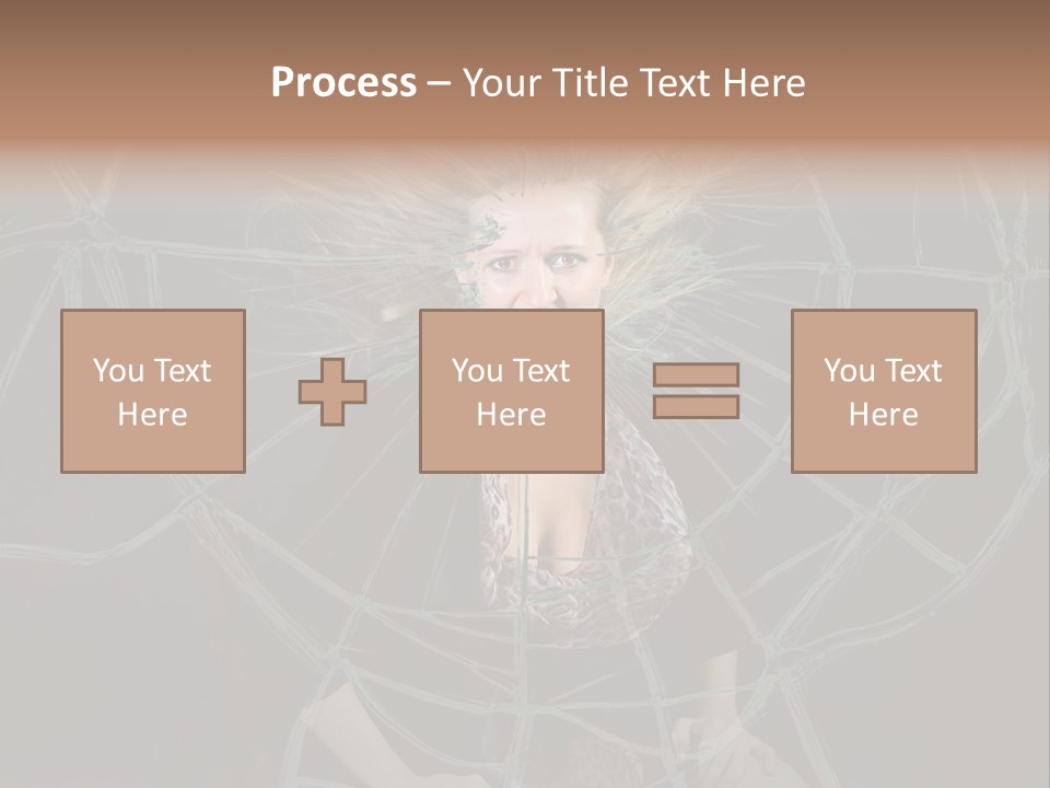 White Person Glass PowerPoint Template