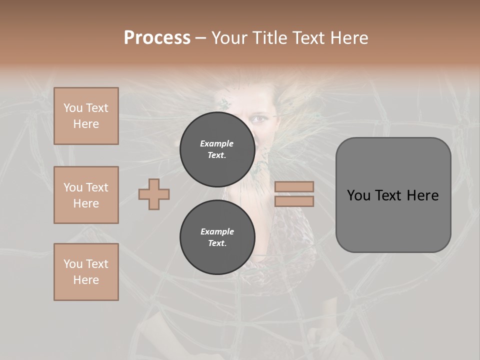 White Person Glass PowerPoint Template