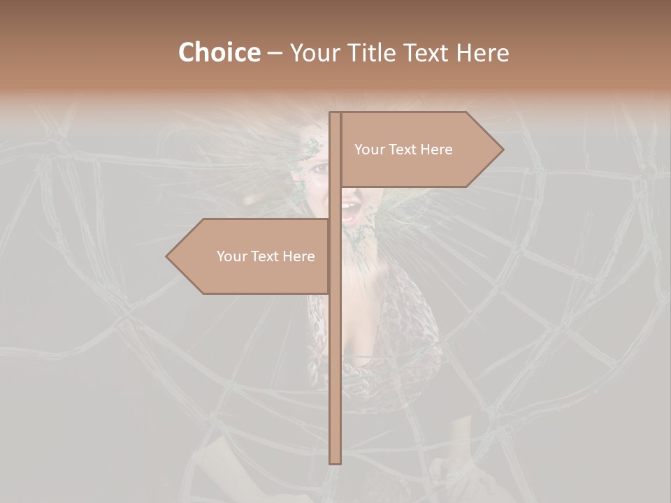 White Person Glass PowerPoint Template