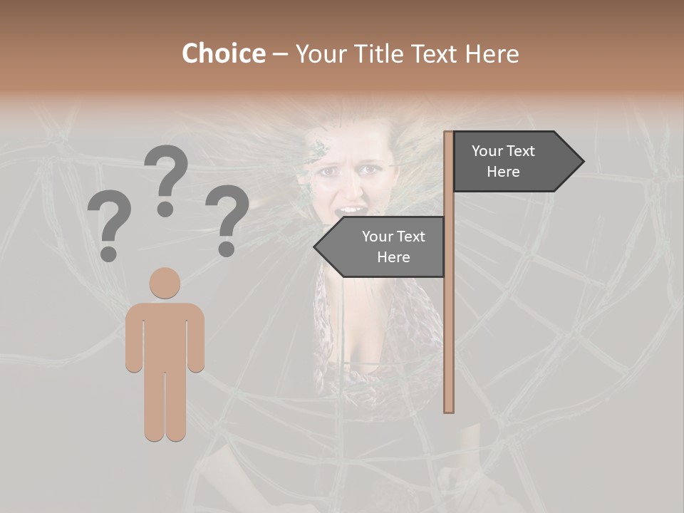 White Person Glass PowerPoint Template