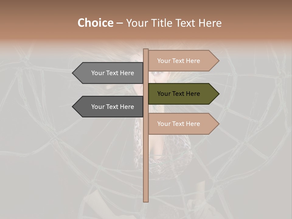White Person Glass PowerPoint Template