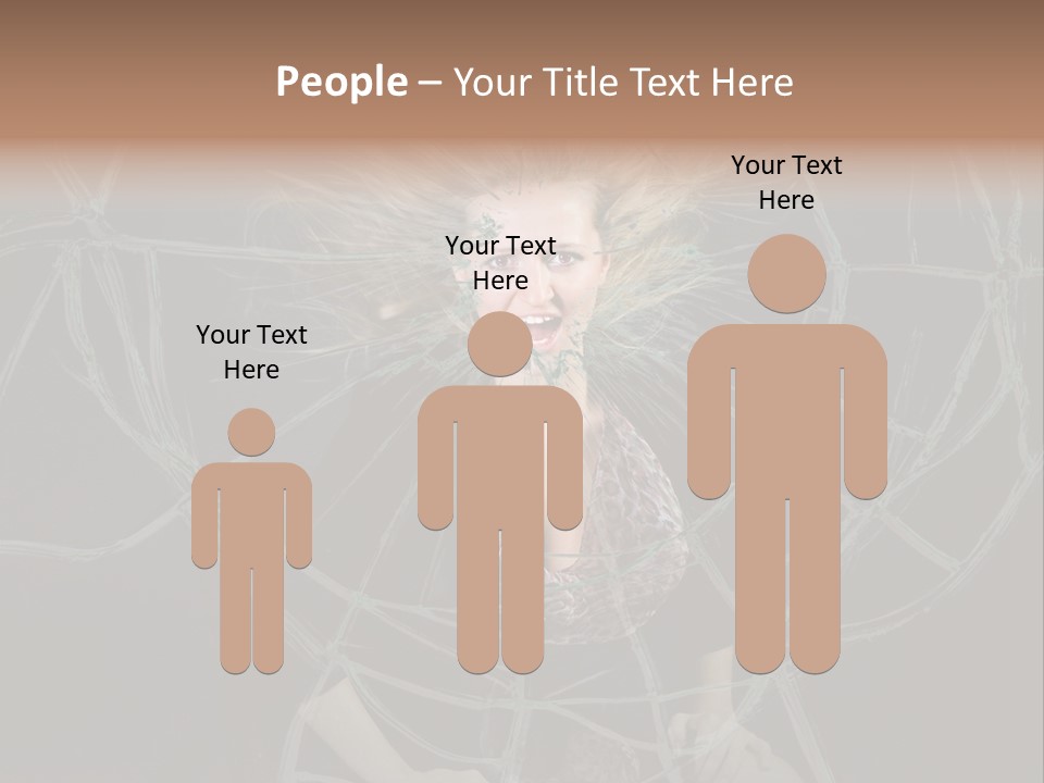 White Person Glass PowerPoint Template