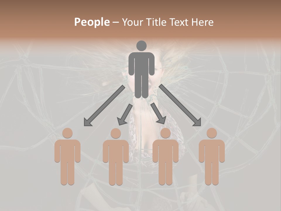 White Person Glass PowerPoint Template
