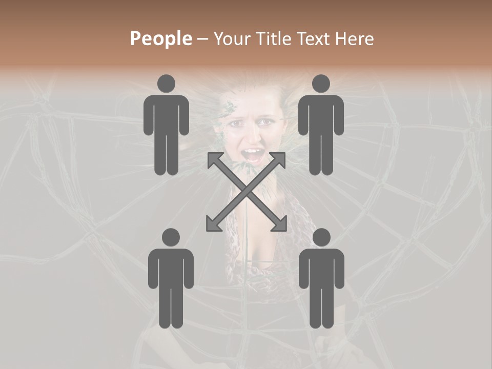 White Person Glass PowerPoint Template