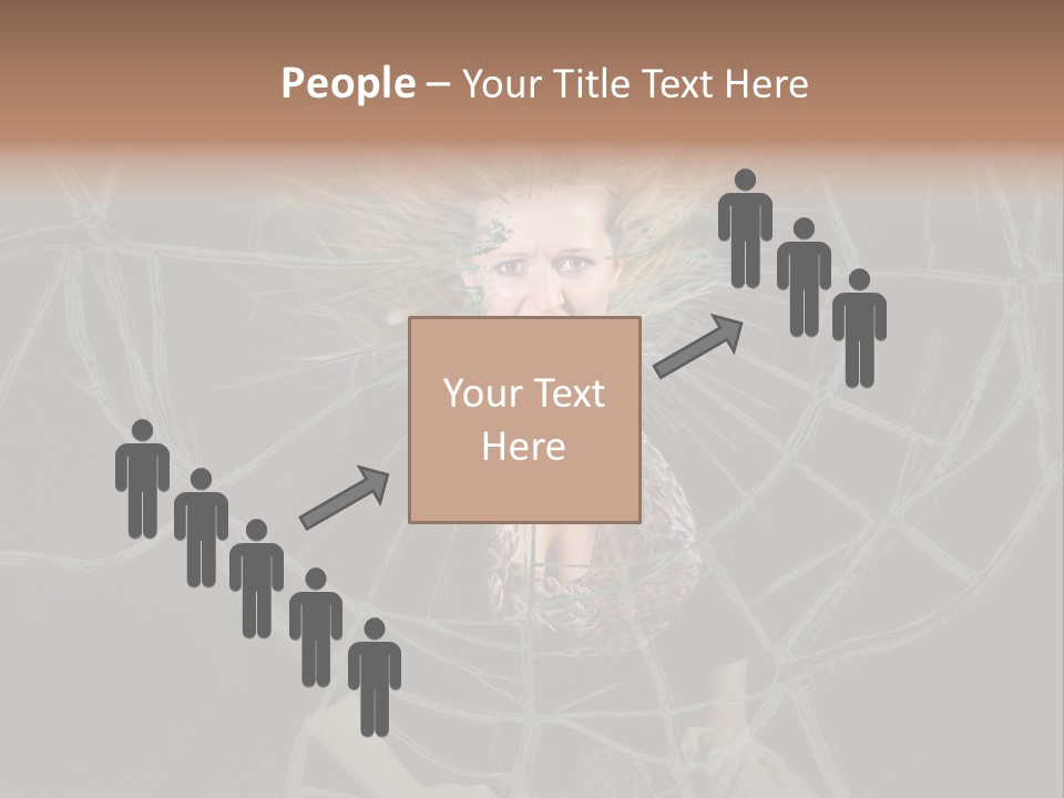 White Person Glass PowerPoint Template