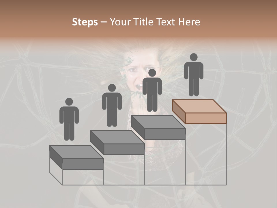 White Person Glass PowerPoint Template