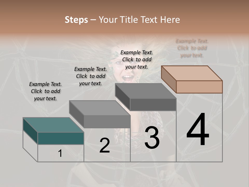 White Person Glass PowerPoint Template