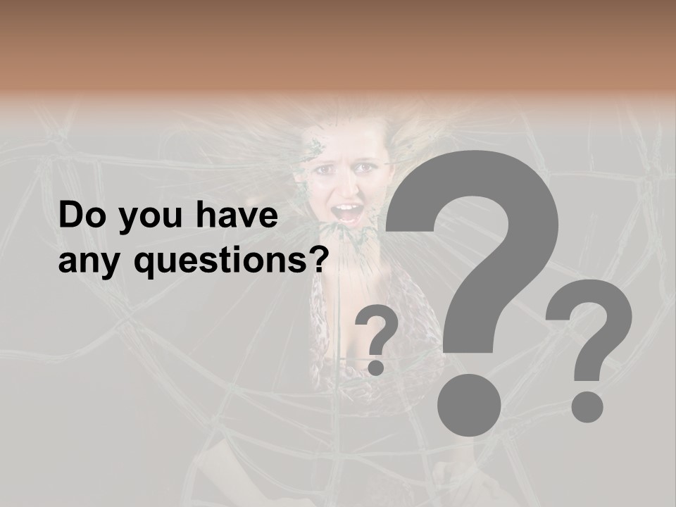White Person Glass PowerPoint Template