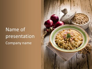 Eating Moroccan Saffron PowerPoint Template