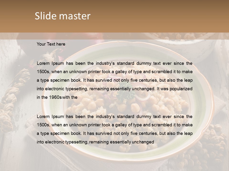 Eating Moroccan Saffron PowerPoint Template