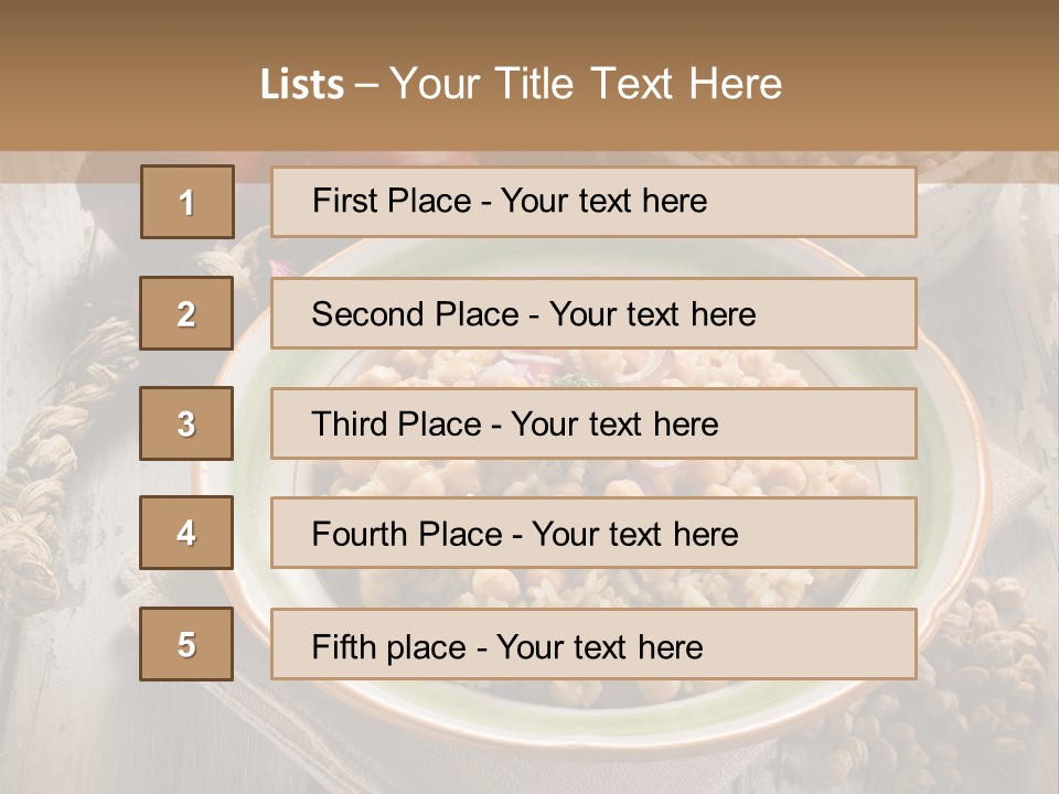 Eating Moroccan Saffron PowerPoint Template