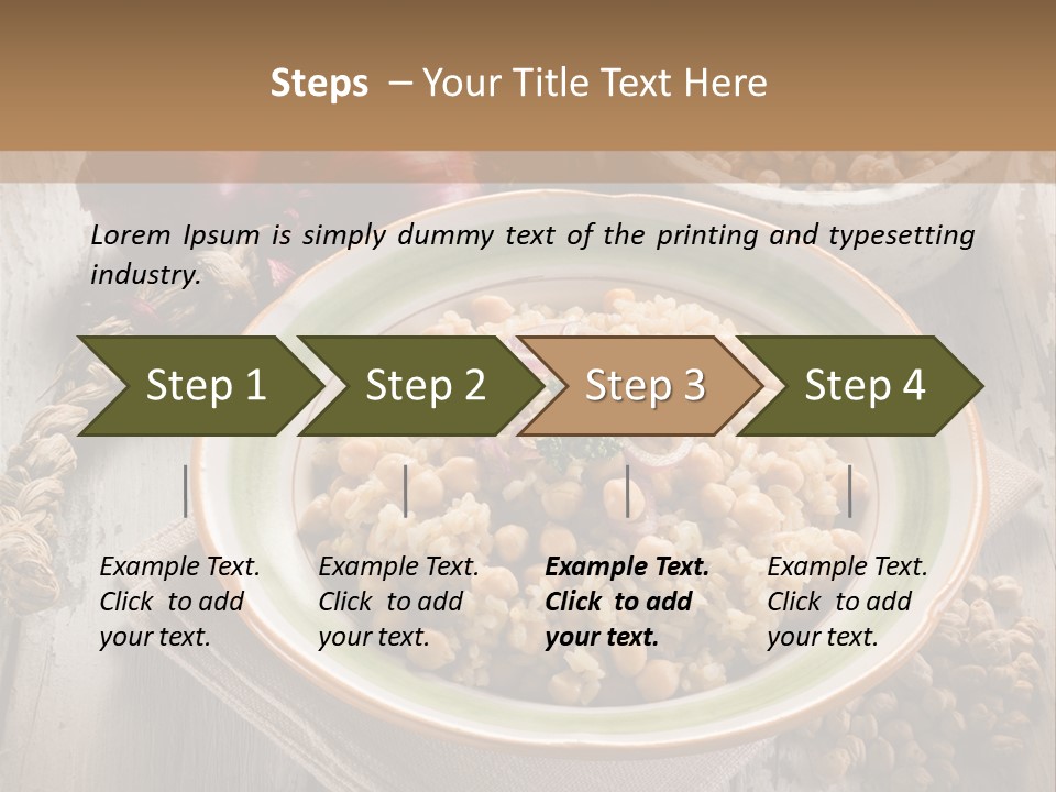 Eating Moroccan Saffron PowerPoint Template
