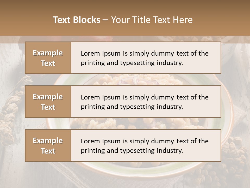 Eating Moroccan Saffron PowerPoint Template