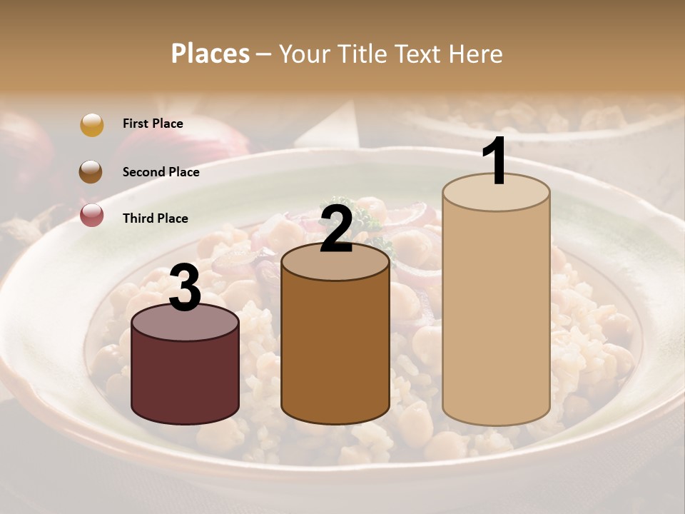 Mediterranean Plate Healthy PowerPoint Template