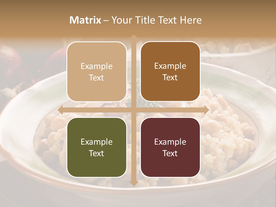 Mediterranean Plate Healthy PowerPoint Template