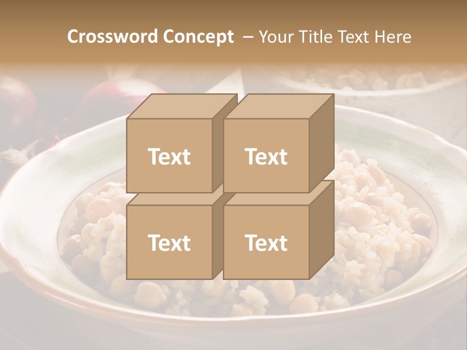 Mediterranean Plate Healthy PowerPoint Template