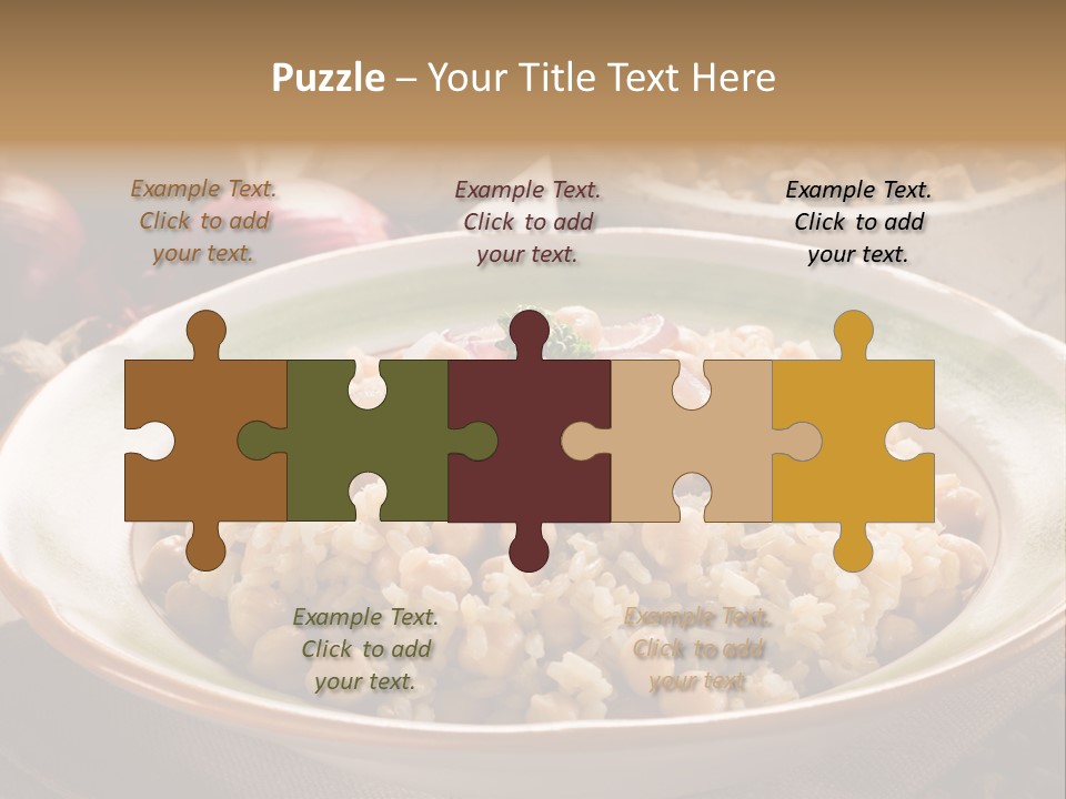 Mediterranean Plate Healthy PowerPoint Template