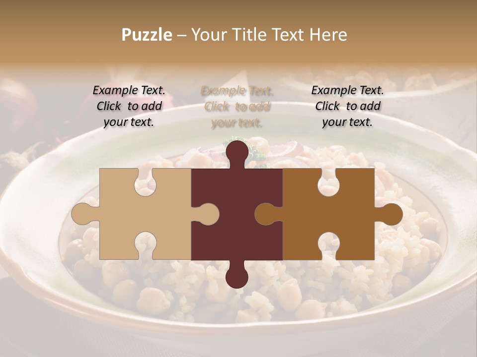 Mediterranean Plate Healthy PowerPoint Template