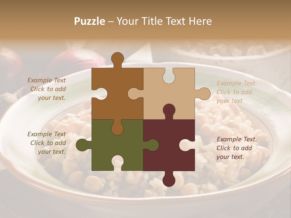 Mediterranean Plate Healthy PowerPoint Template