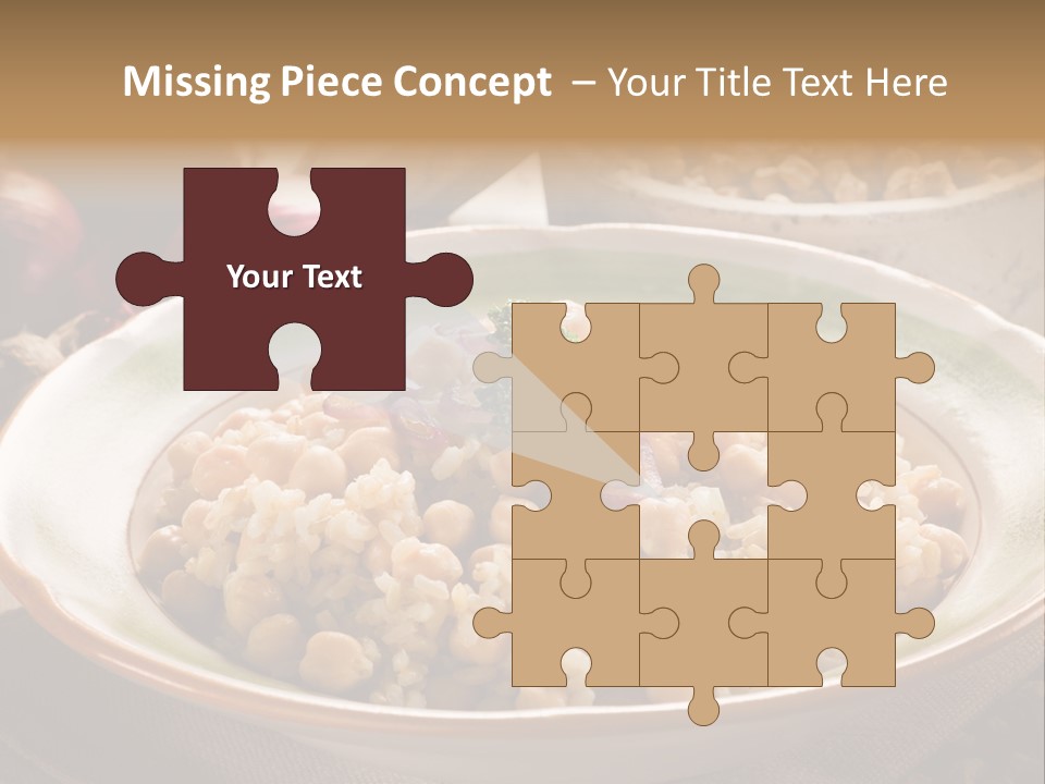 Mediterranean Plate Healthy PowerPoint Template