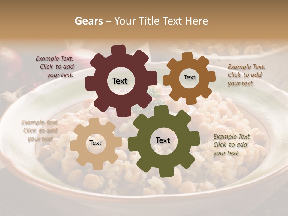 Mediterranean Plate Healthy PowerPoint Template