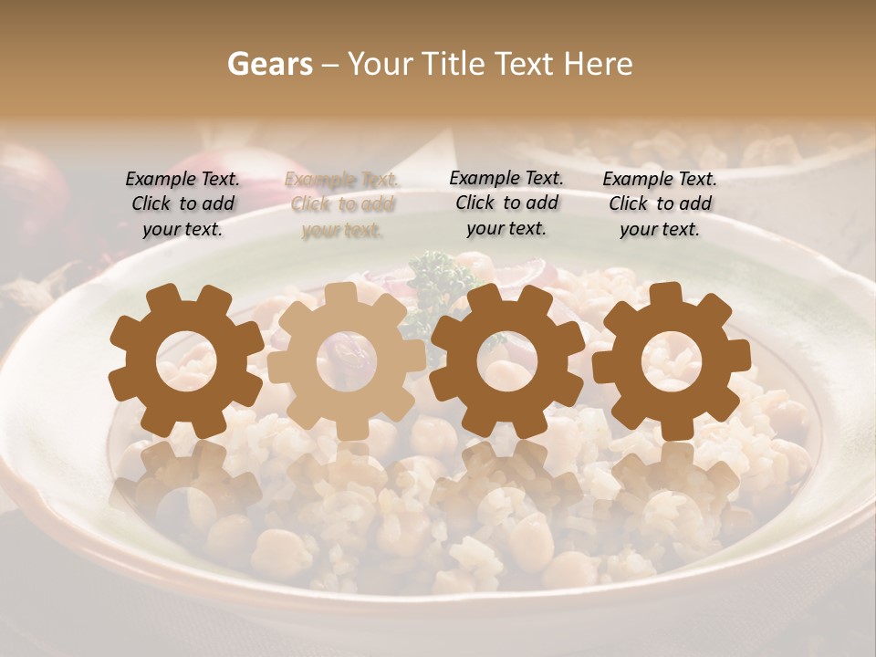 Mediterranean Plate Healthy PowerPoint Template