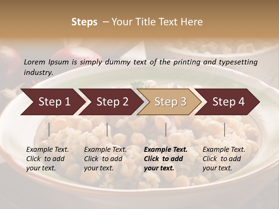 Mediterranean Plate Healthy PowerPoint Template