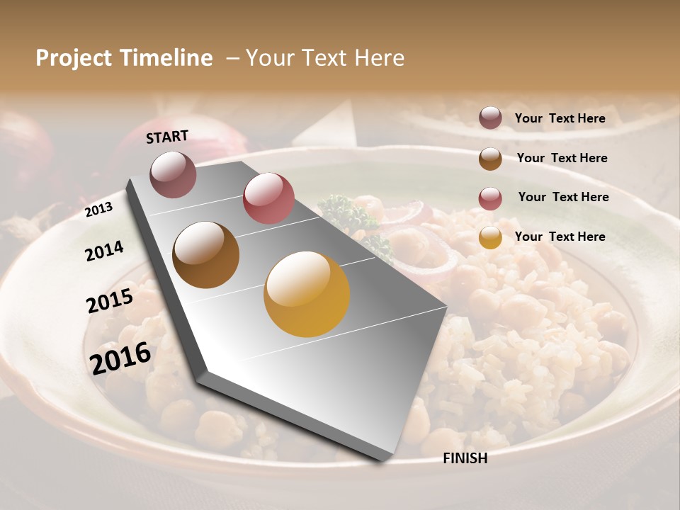 Mediterranean Plate Healthy PowerPoint Template