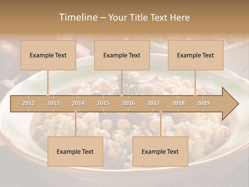 Mediterranean Plate Healthy PowerPoint Template