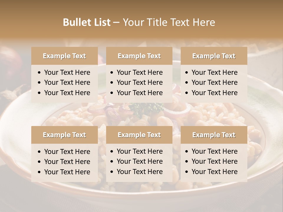 Mediterranean Plate Healthy PowerPoint Template