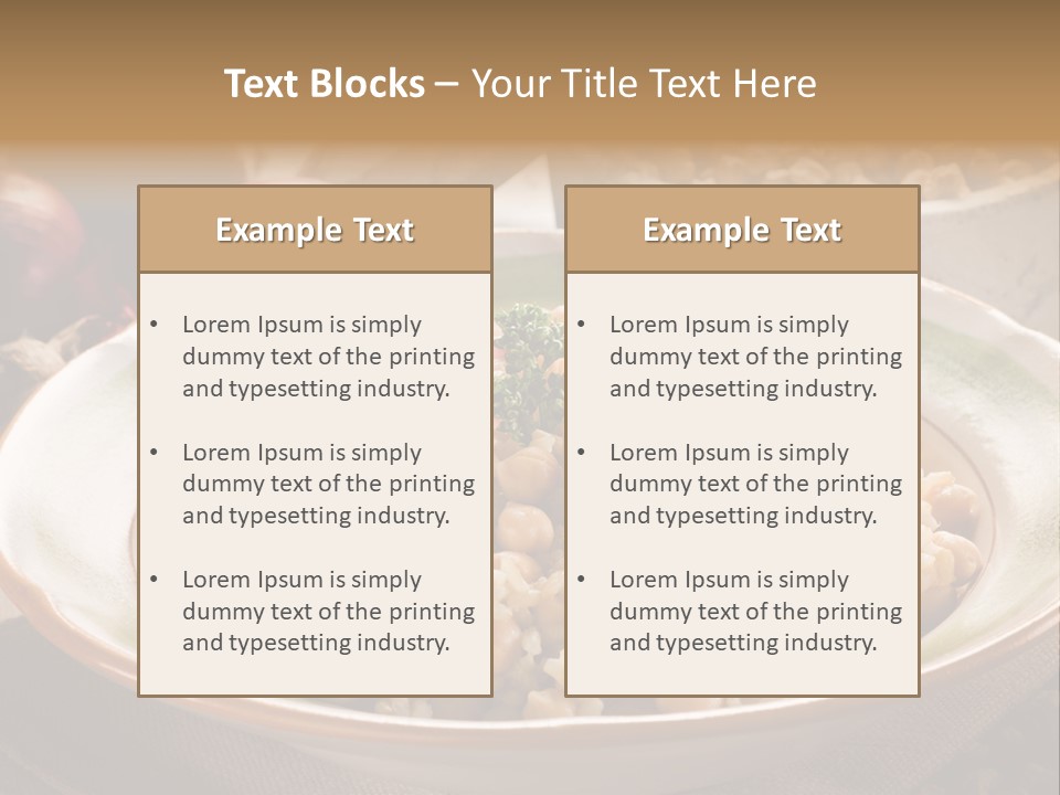 Mediterranean Plate Healthy PowerPoint Template