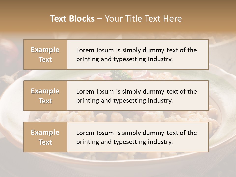 Mediterranean Plate Healthy PowerPoint Template