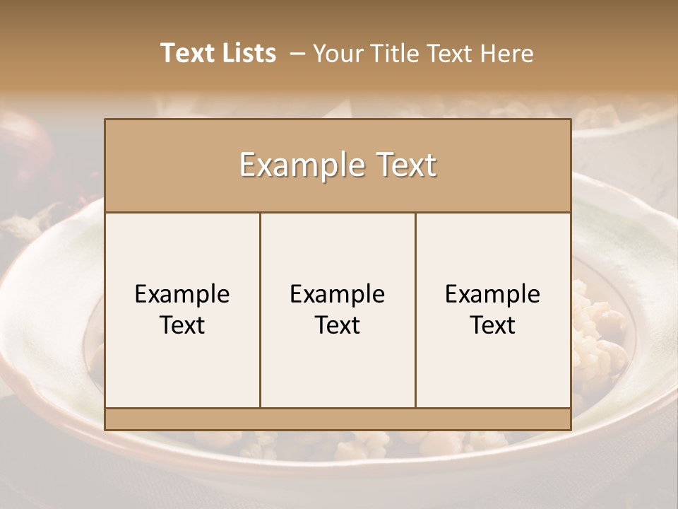 Mediterranean Plate Healthy PowerPoint Template