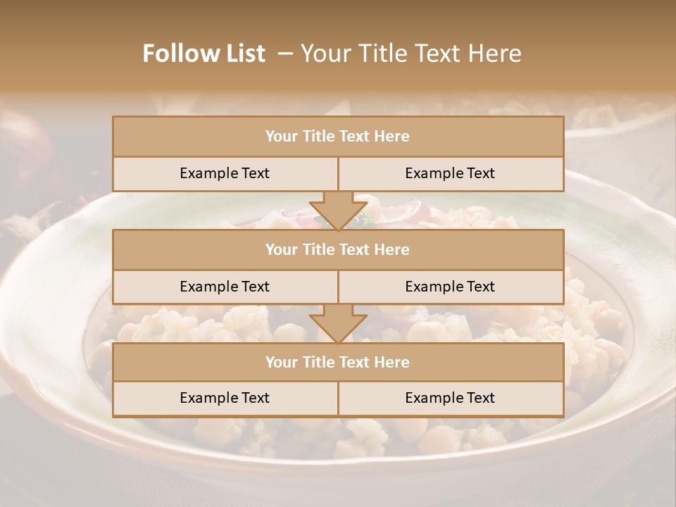 Mediterranean Plate Healthy PowerPoint Template