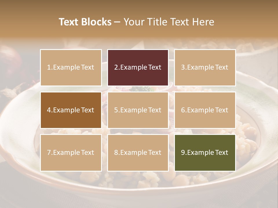 Mediterranean Plate Healthy PowerPoint Template
