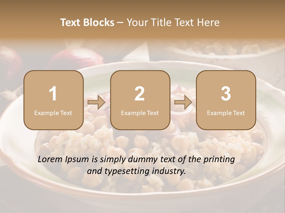 Mediterranean Plate Healthy PowerPoint Template
