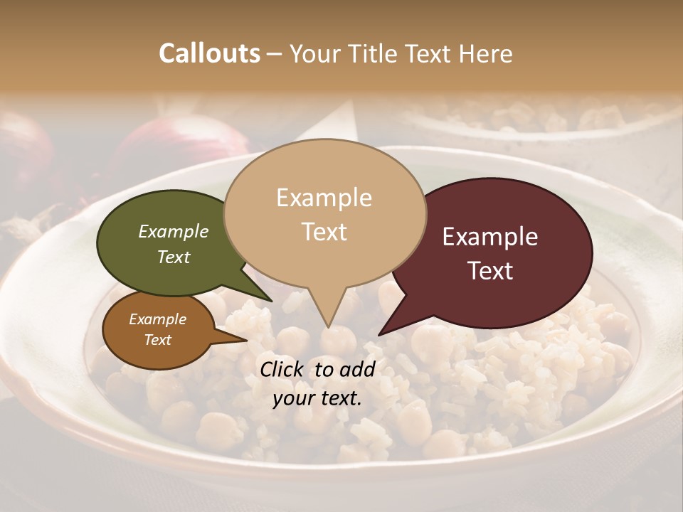 Mediterranean Plate Healthy PowerPoint Template