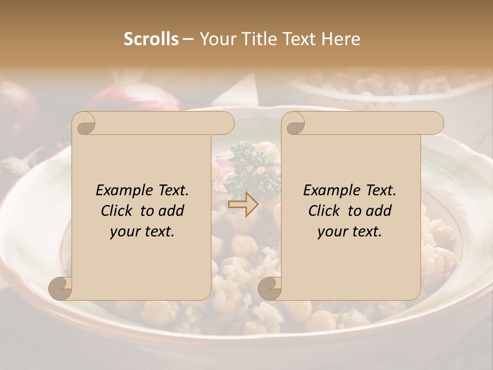 Mediterranean Plate Healthy PowerPoint Template