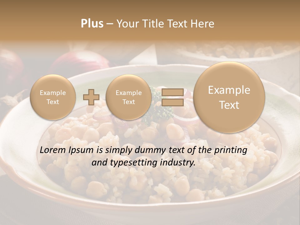 Mediterranean Plate Healthy PowerPoint Template