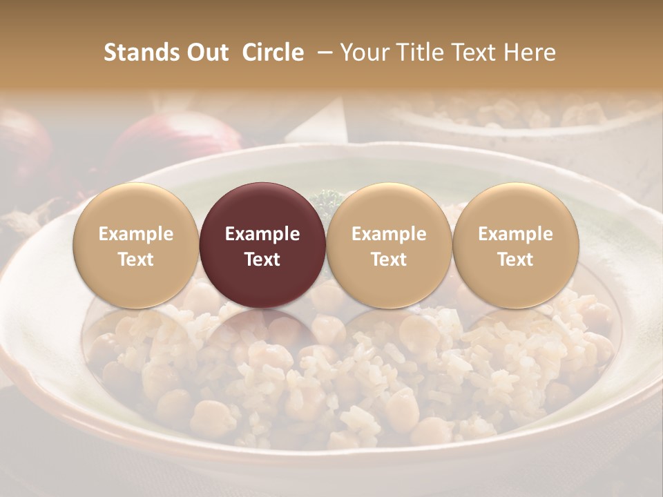 Mediterranean Plate Healthy PowerPoint Template