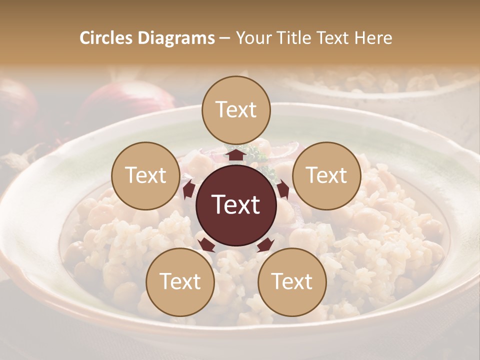 Mediterranean Plate Healthy PowerPoint Template