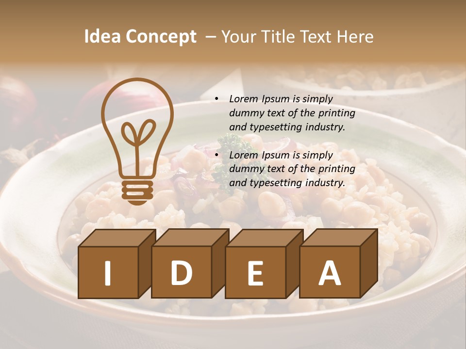 Mediterranean Plate Healthy PowerPoint Template