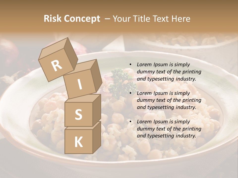 Mediterranean Plate Healthy PowerPoint Template